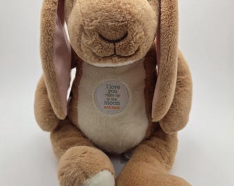 Kids Bettelarmband Kuscheltier Plüschtier Häschen, kurz, 33 cm