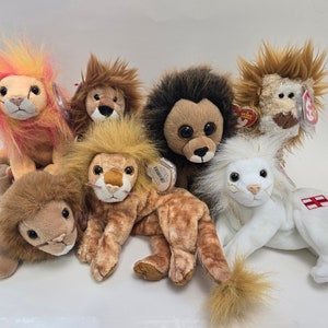 Ty Beanie Baby Wild Cats - Cat Beanie Babies (5 inch) Vintage Beanies