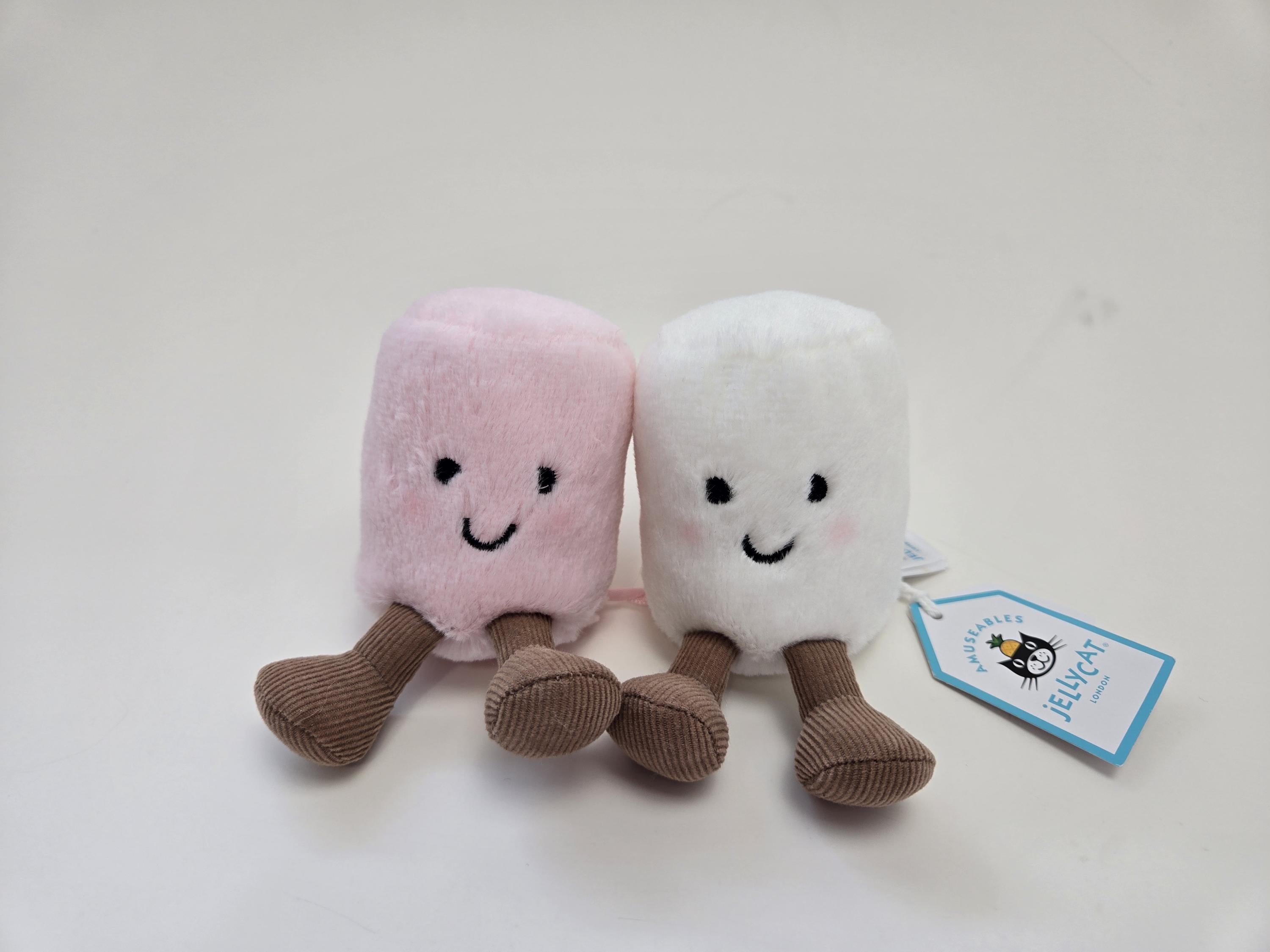 Jellycat We Are Amuseables Pink And White Marshmallows