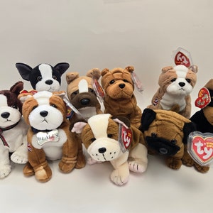 Ty Beanie Baby Dogs - Dog Beanie Babies (6 inch) Vintage Beanies