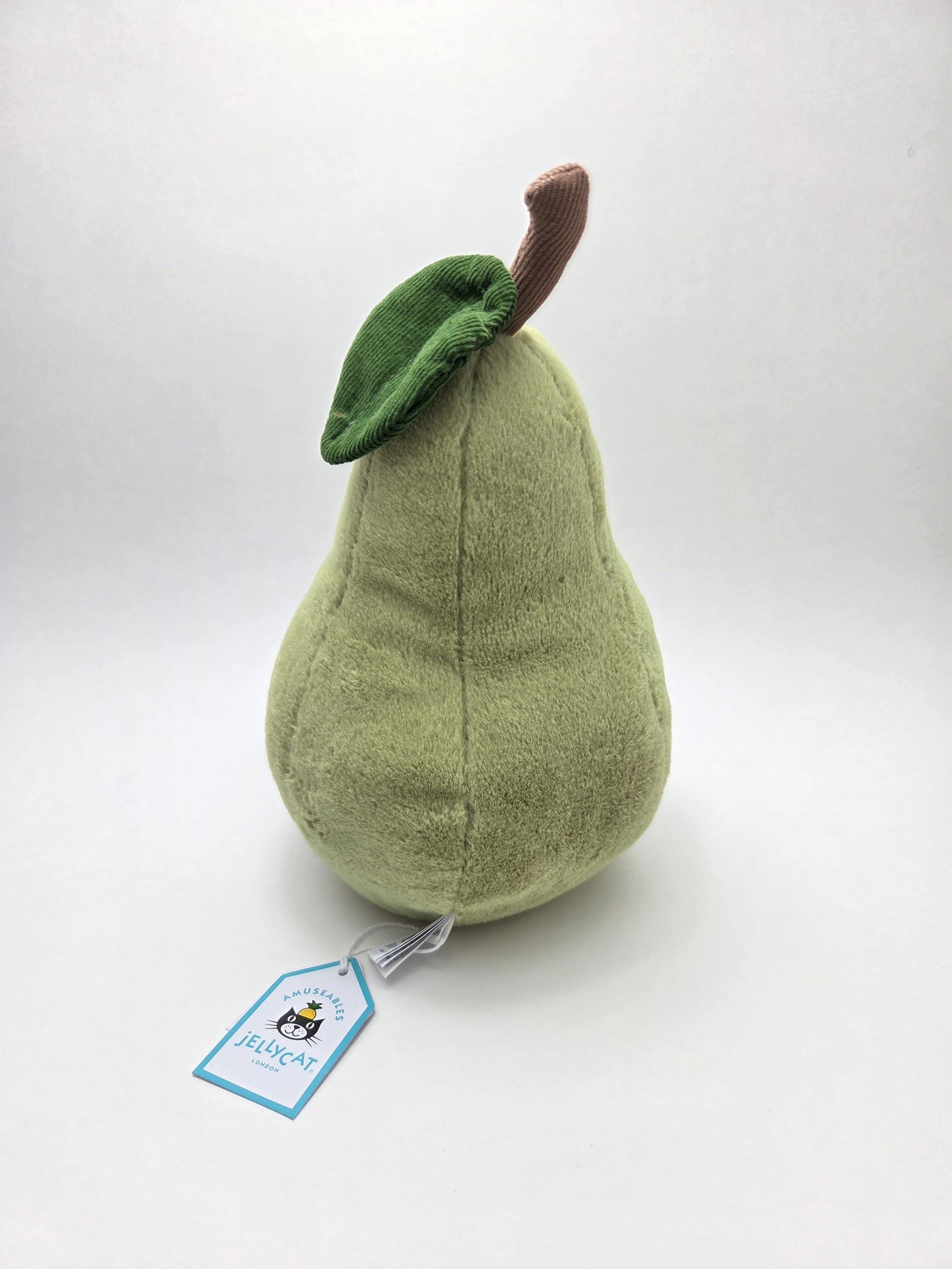  Amuseables Pear 洋なし【新品・タグ付き】 Jellycat Small Amuseable Pear New With Tags Collectible (9 Inch