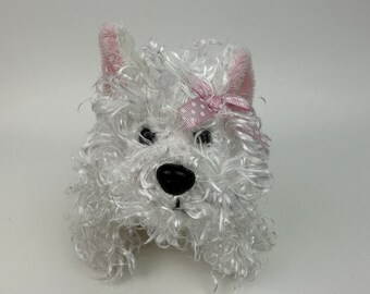 Adorable Vintage Webkinz Lil Kinz White Terrier Dog With No Tag