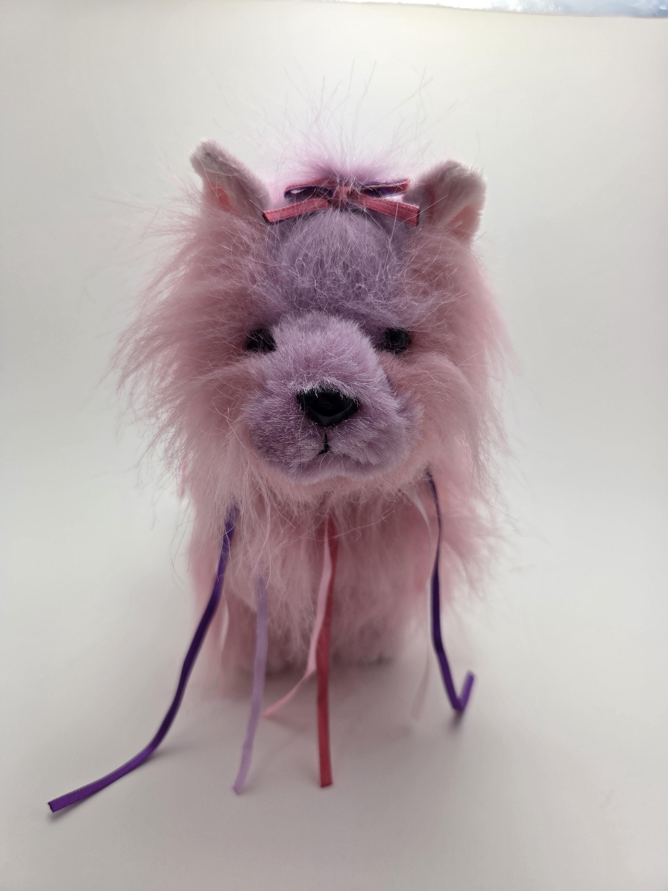 Adorable Vintage Webkinz Ribbon Yorkie Pink Dog Plush With No Tag