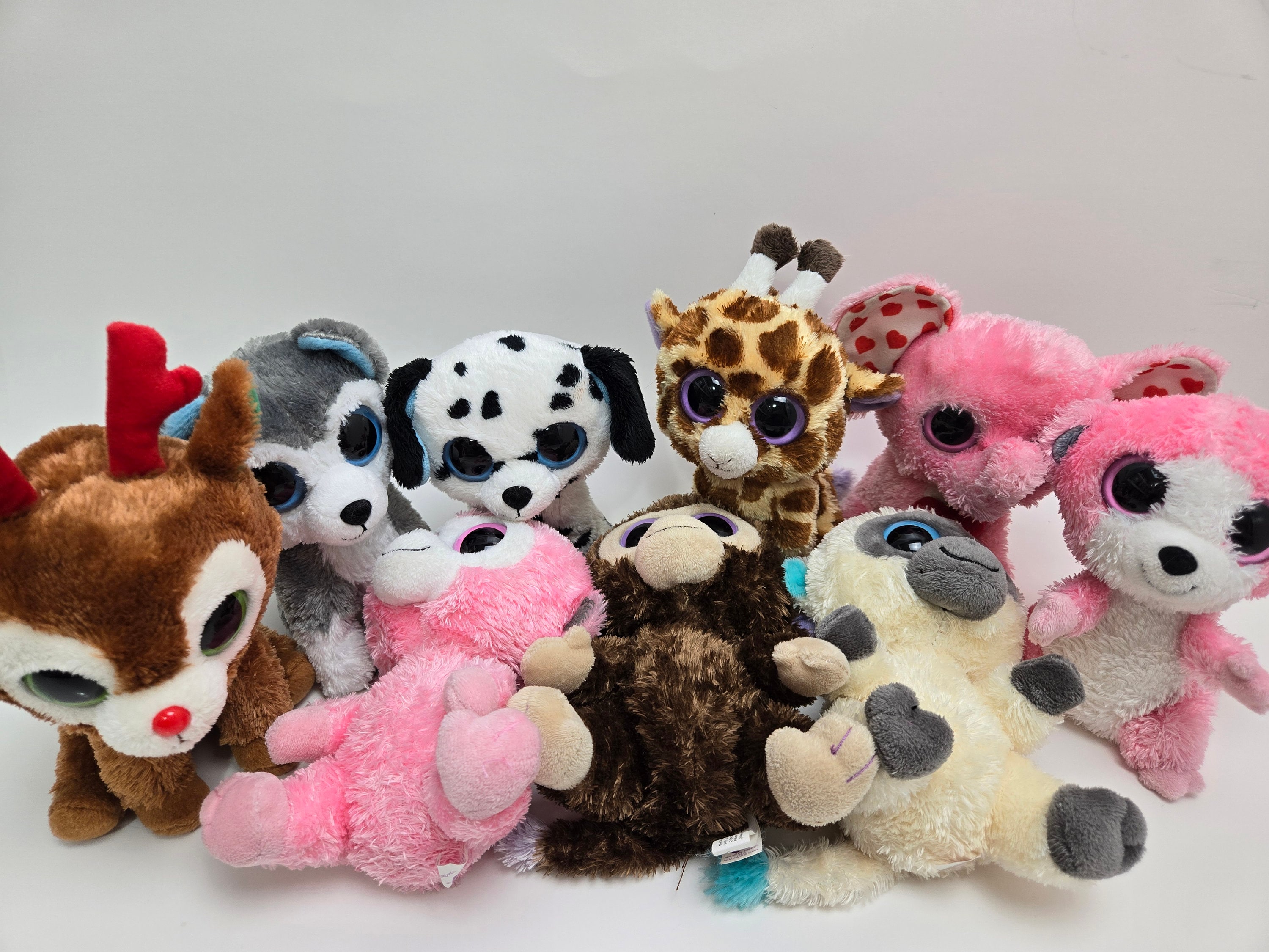 Ty Beanie Boo Solid Eyes - Beanie Boos - No Hang Tags (6 inch) Vintage Beanies