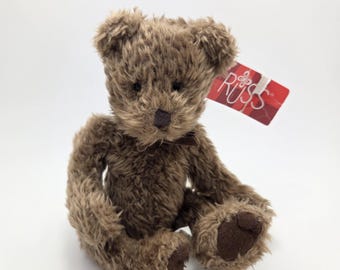 Russ Vintage Brown Teddy Bear Stuffed Animal Plush (6 inch)