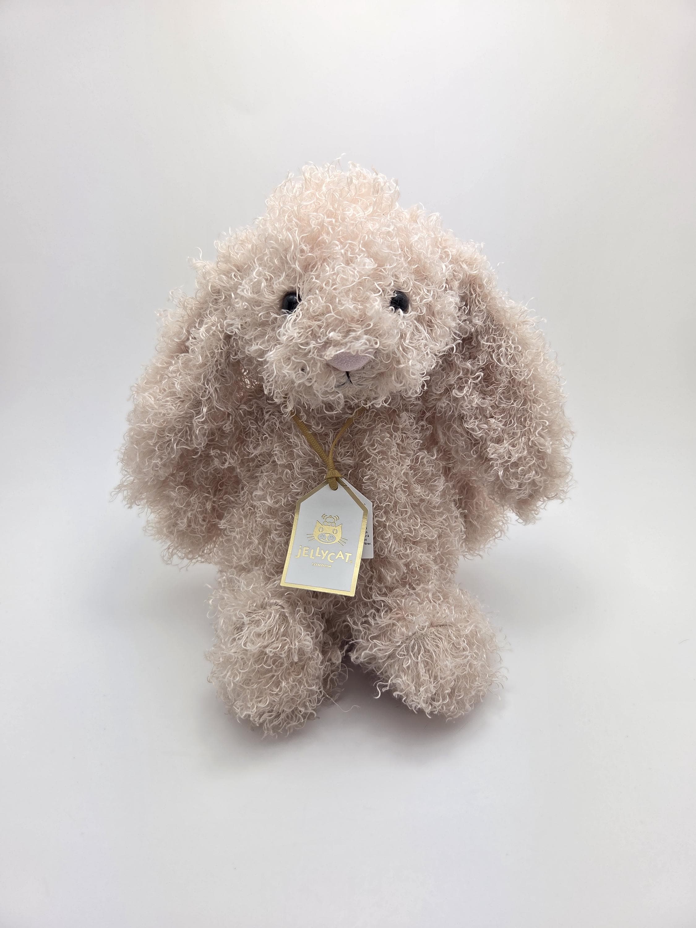ぬいぐるみ  Big Bashful Luxe Bunny Curly Jellycat Bashful Luxe Curly Bunny Pluszowy Miętowy Tagi (12