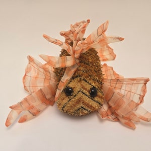 Adorable Vintage Webkinz Lionfish with No Tag, Ganz Plush (7 inch)