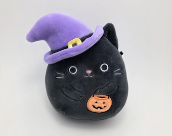 Squishmallow zwarte heks kat! (Klein 5 inch)