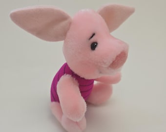 Sears Vintage Plush “Piglet” the Pig from Winnie the Pooh, Vintage Collectible, Excellent condition without Tags (5 inch)