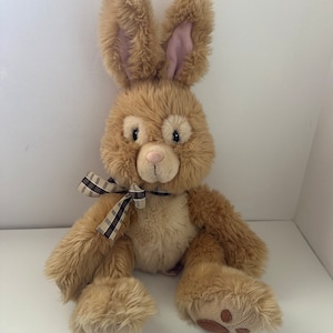 Russ Plush “Toffee” the Adorable Bunny with Bow Vintage Plush (12 inch)