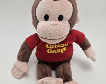 Curious George Plush 1990s Vintage Plush (Smaller 10 inch)