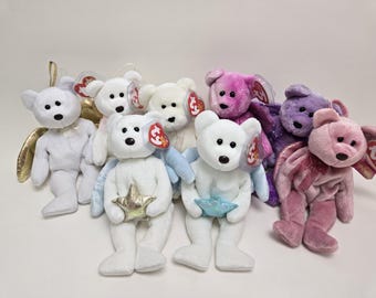 Ty Beanie Baby Holiday Angel Bears with Wings - Ty Beanie Babies (8 inch) Vintage Beanies