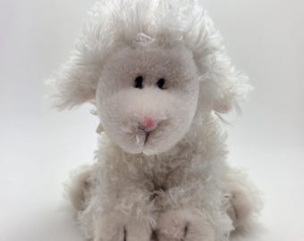 Vintage Russ “Baasley” the Cream Lamb Plush Stuffed Animal (Smaller 8 inch)