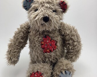Erb Ganz Teddy Bär Plüsch, Bandage Get Better Bald Bär! (28 cm)