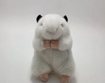 Aurora Rodney Stuffed Animal Mini Hamster Gerbil Black White (4 inch)