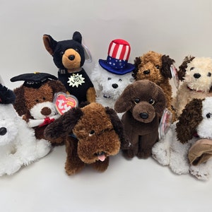 Ty Beanie Baby Dogs - Dog Beanie Babies (6 inch) Vintage Beanies
