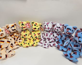 Ty Beanie Baby Bears Flagge Bären - Ty Beanie Babies (22 cm) Vintage Mützen