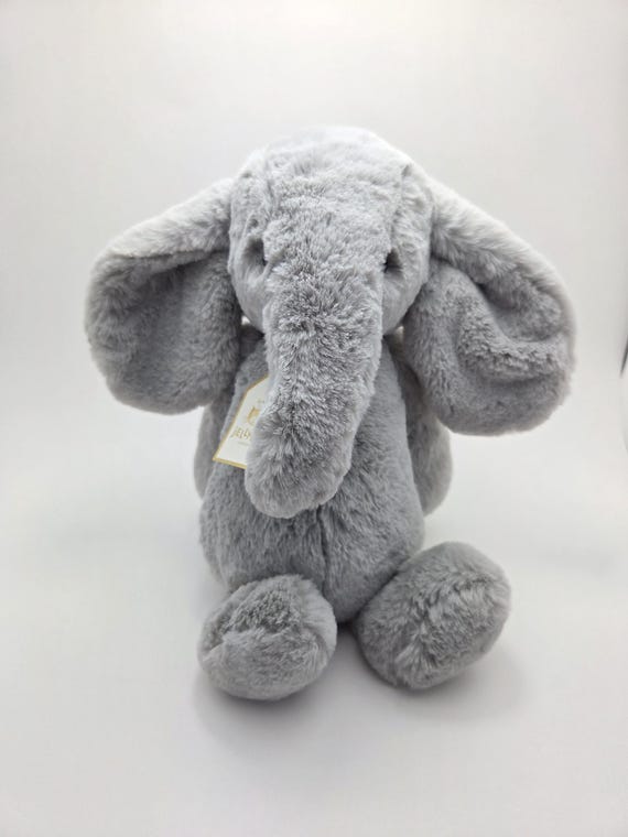 Jellycat Bashful Luxe Elephant Thuddeus New With Tags