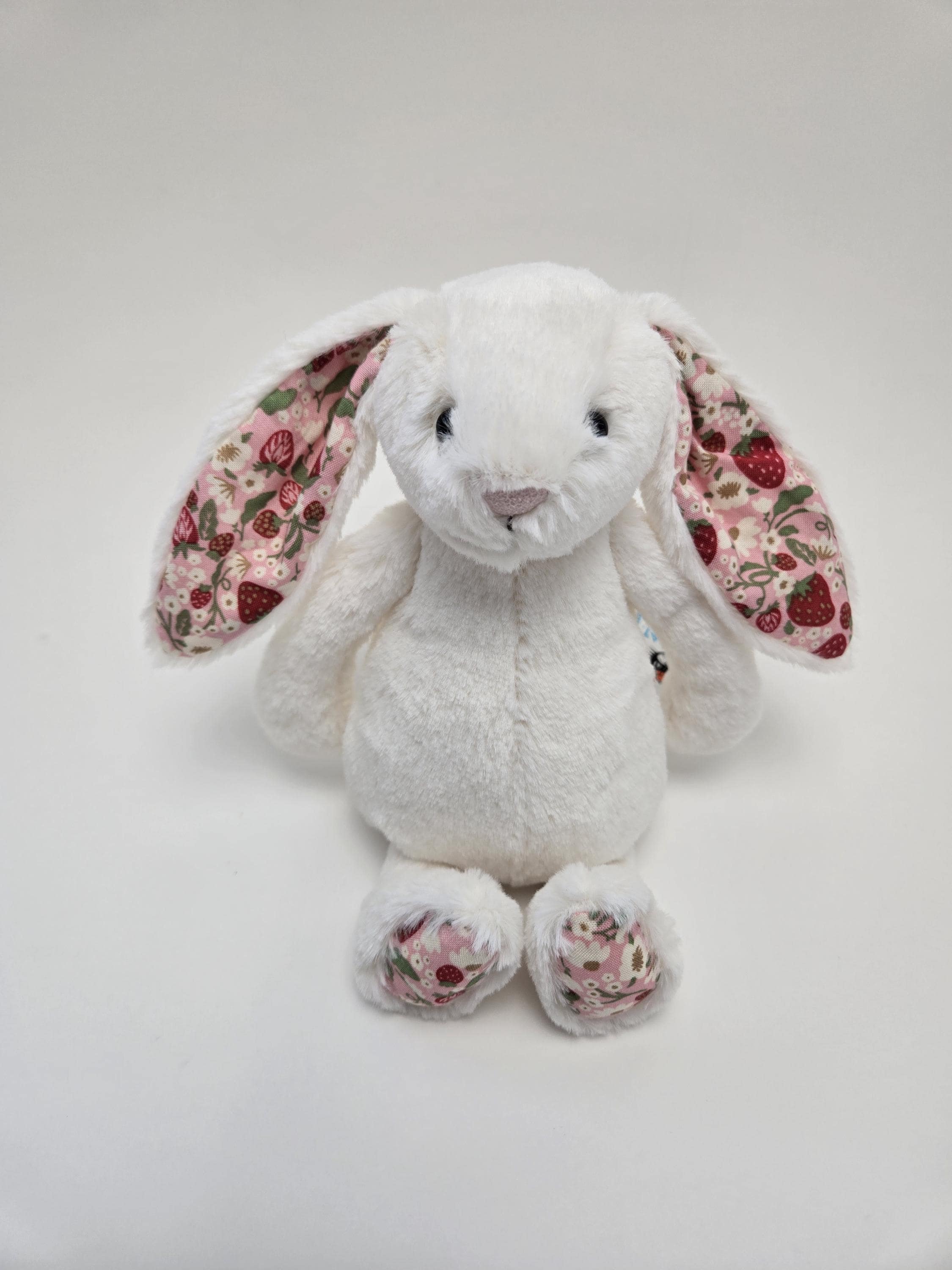 Jellycat Little Blossom Cream Berry Bunny (smaller 8 Inch) Pre