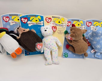 Ty Bow Wow Beaniesシリーズ タコ Inky 犬用ぬいぐるみ Ty Bow Wow Beanies - New in Box Dog Toy Squeaker Animals (5 Inch