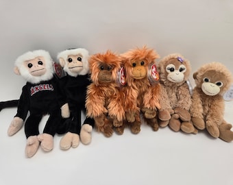 Ty ビーニーベイビー「サンセット」可愛いピンクのお猿さん！（6インチ