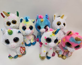 Ty Beanie Boo Unicorns - Bargain Beanie Boos (6 inch) Vintage Beanies