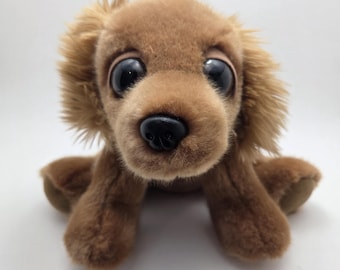 ラス・ベリー作 シープドッグ ぬいぐるみ 横たわる犬 ヴィンテージ