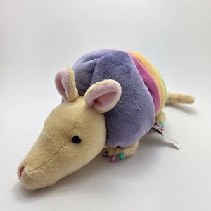 Adorable Vintage Webkinz &quot;Rainbow Armadillo&quot; Plush without Code, Ganz Plush New (9 inch)