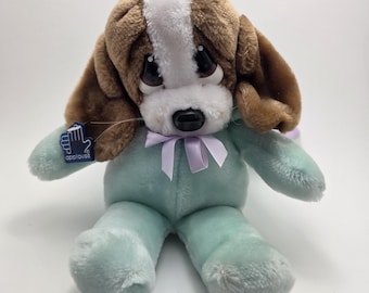 Vintage Sad Sam Honey Stuffed Plush 15” Talking Dog W