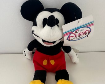 Disney Vintage Micky Maus Plüsch, Vintage Sammlerstück, neu mit Tags (6 inch)