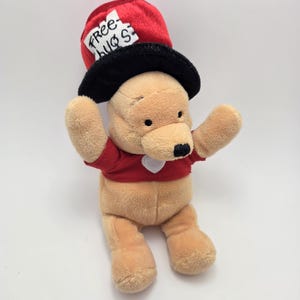 Disney Vintage Plush Winnie the Pooh Free Hugs, Vintage Collectible, Excellent condition without Tags (6 inch)