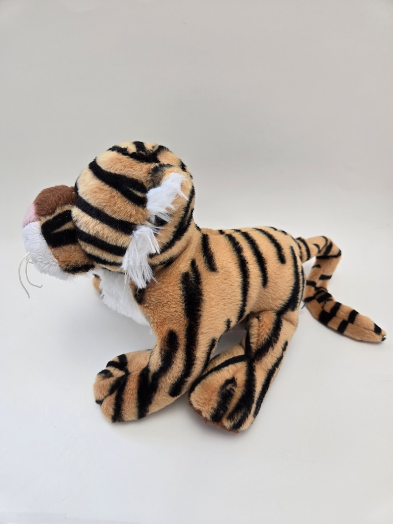 Peluche vintage de tigre de Bengala Webkinz sin etiquetas, peluche Ganz (9 pulgadas) imagen 2