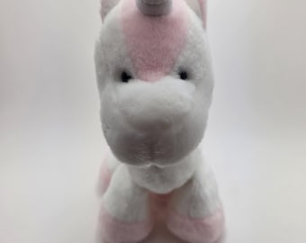 Heritage Collection by Ganz Roze en witte eenhoornpluche, vintage verzamelobject zeldzaam! (12 inch)