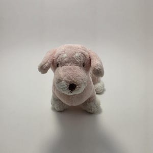 Vintage Baby Ganz rosa wienerhund tax vibrationsdragleksak plysch (18 cm)