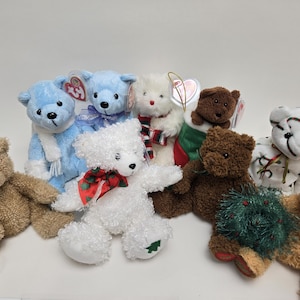 Ty Beanie Baby Holiday Bears - Ty Beanie Babies (8 inch) Vintage Beanies