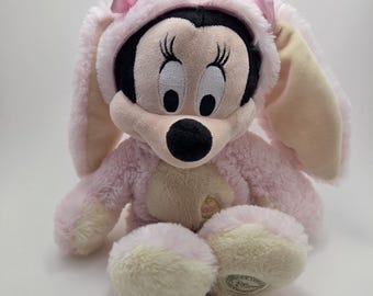 Disney Store Pinker Osterhase Minnie Maus Plüsch, von Disneys Micky Maus! Durchmesser ca.30cm