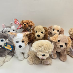Ty Beanie Baby Dogs - Dog Beanie Babies (6 inch) Vintage Beanies