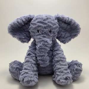 Jellycat Medium Fuddlewuddle Olifant Pluche Authentiek Nieuw met labels Tweedehands Gepensioneerd