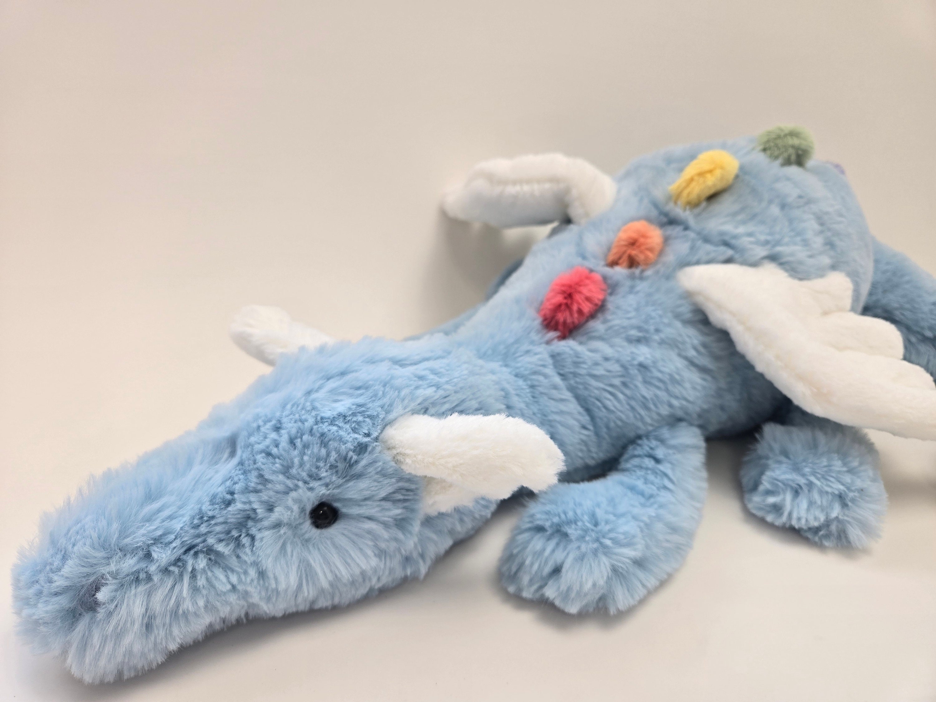 MorisMos Grande Drago Peluche Verde Con Bambini Nella Pancia, 55 Cm XXL Realistico Draghi Giocattolo Di Peluche Morbido, Idee Regalo Natale Per - Foto 4