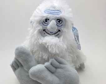Kuscheltier Haus White Yeti Sasquatch Snowsquatch Plüsch, Vintage neu mit Etikett (10 inch)