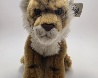 WWF prachtige realistische zachte tijger knuffeldier pluche, vintage (12 inch)