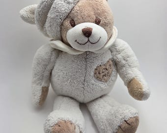 Bukowski Love me Bear with Nightcap Teddy Bear! Vintage Collectible Bear Plush Rare (12 inch)