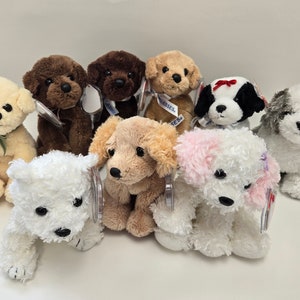 Ty Beanie Baby Dogs - Dog Beanie Babies (6 inch) Vintage Beanies