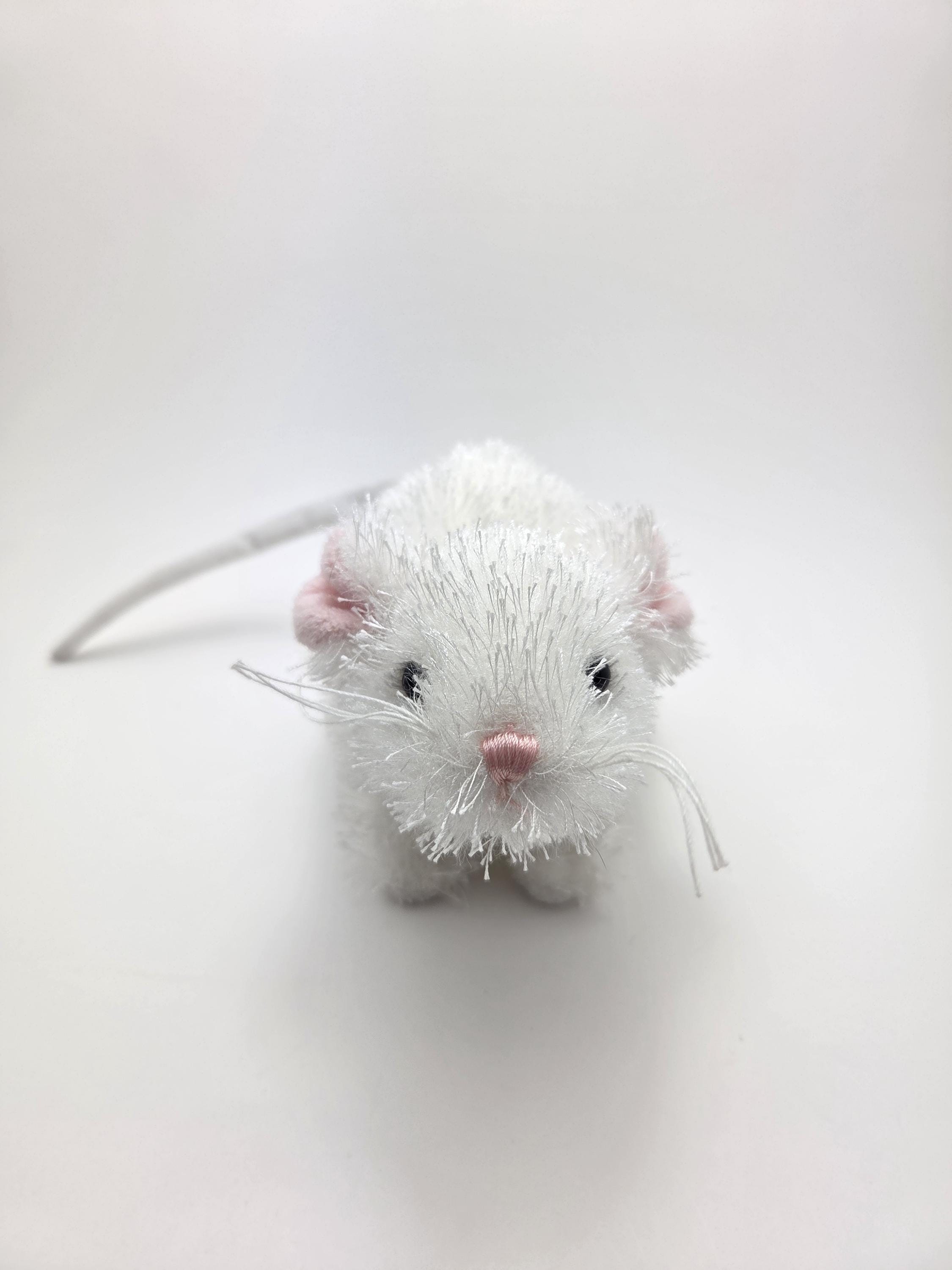 Adorable Vintage Webkinz Lil Kinz White Mouse With No Tags, Ganz
