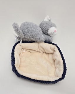 Jellycat Napping Nipper Cat With Basket Plush New With Tags Pre