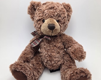 Russ Plush "Walter" the Brown Teddy Bear Stuffed Animal - Soft Like New Condition (10 inch)