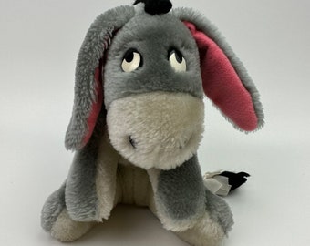 Disney Vintage Plüsch “Eeyore” der Esel von Winnie the Pooh, Vintage Sammlerstück, sehr guter Zustand ohne Tags (13 cm)