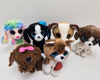 Ty Beanie Boo Dogs - Beanie Boos - No Hang Tags (6 inch) Vintage Beanies