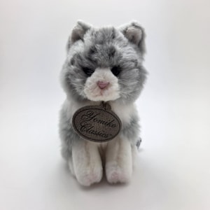 Russ Yomiko Classics Grey Tabby Cat, Vintage Collectible Tabby Plush (6 inch)