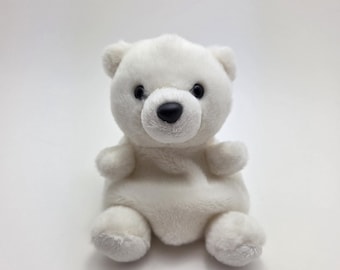 Oso polar de peluche Aurora Palm Pals - Sin etiqueta (10 cm)